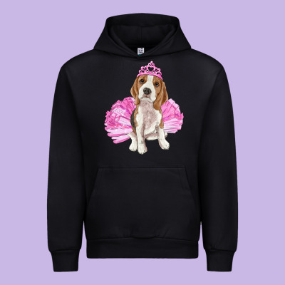 Balerina Beagle With Tutu Urban Hoodie Designed By Ranaportraitstore