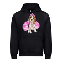 Black balerina beagle with tutu Urban Hoodie - RanaPortraitStore