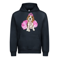 Navy balerina beagle with tutu Urban Hoodie - RanaPortraitStore
