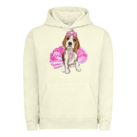 Pigment Pistachio balerina beagle with tutu Urban Hoodie - RanaPortraitStore
