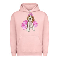 Pigment Salmon balerina beagle with tutu Urban Hoodie - RanaPortraitStore