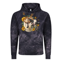 Cloud Black Black And White Cow Coffee Vintage Hoodie - FaDigitalArtStudio