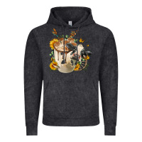 Vintage Black Black And White Cow Coffee Vintage Hoodie - FaDigitalArtStudio