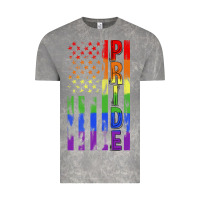 Cloud Rock lgbtq pride american flag Vintage Tee - FaDigitalArtStudio