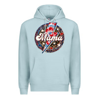 Blue Mist Western Mama Patriotic Premium Hoodie - LillyAllenDesigns