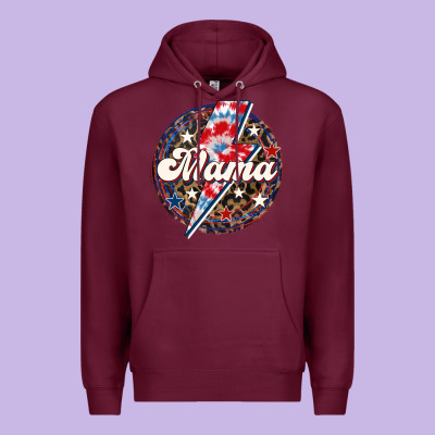 Western Mama Patriotic Premium Hoodie Designed By Lillyallendesigns