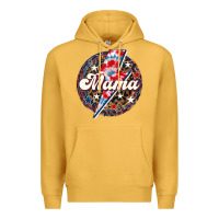 Mustard Western Mama Patriotic Premium Hoodie - LillyAllenDesigns