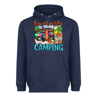 Navy summer camping Heavyweight Hoodie - JahusDesignShop