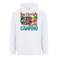 White summer camping Heavyweight Hoodie - JahusDesignShop
