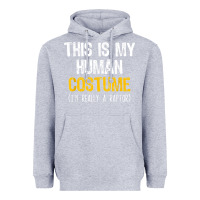 Heather Grey human costume raptor halloween velociraptor lazy easy t shirt Heavyweight Hoodie - baoMotion