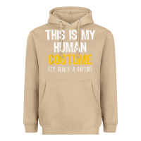 Mushroom human costume raptor halloween velociraptor lazy easy t shirt Heavyweight Hoodie - baoMotion
