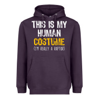 Plum human costume raptor halloween velociraptor lazy easy t shirt Heavyweight Hoodie - baoMotion