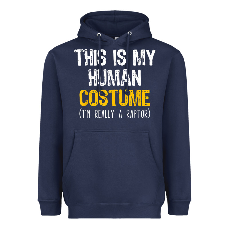 Human Costume Raptor Halloween Velociraptor Lazy Easy T Shirt Heavyweight Hoodie by baoMotion | Teevron