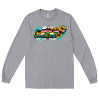 Heather Grey Tennessee Map Sunflower Cactus Serape Long Sleeve Tee - RanaPortraitStore