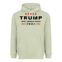 Matcha donald trump 2024 take america back Heavyweight Hoodie - baoMotion