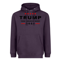 Plum donald trump 2024 take america back Heavyweight Hoodie - baoMotion