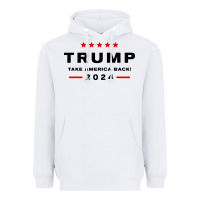 White donald trump 2024 take america back Heavyweight Hoodie - baoMotion