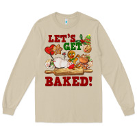 Mushroom let's get baked Long Sleeve Tee - FaDigitalArtStudio