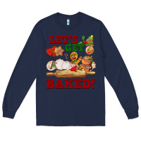 Navy let's get baked Long Sleeve Tee - FaDigitalArtStudio
