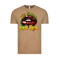 Vintage Coffee Future black queen Vintage Tee - FaDigitalArtStudio