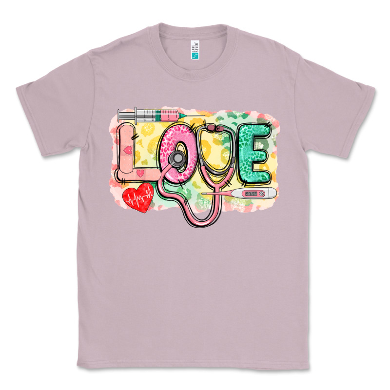Love Nursing Leopard Background Classic Tee by CowGirlArtShop | Teevron