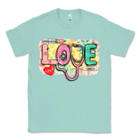 Seafoam love nursing leopard background Classic Tee - CowGirlArtShop