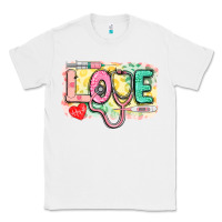 White love nursing leopard background Classic Tee - CowGirlArtShop