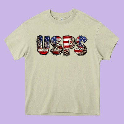 Usps 4th Of July Heavy Core Tee Designed By Cowgirlartshop