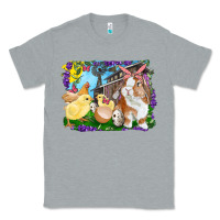 Heather Grey easter farm chicks and bunny Classic Tee - RanaPortraitStore