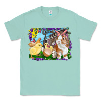 Seafoam easter farm chicks and bunny Classic Tee - RanaPortraitStore