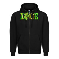 Black love with horseshoe Zipper Hoodie - AdoDesignShop