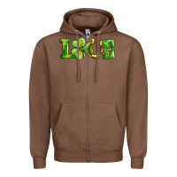 Chestnut love with horseshoe Zipper Hoodie - AdoDesignShop