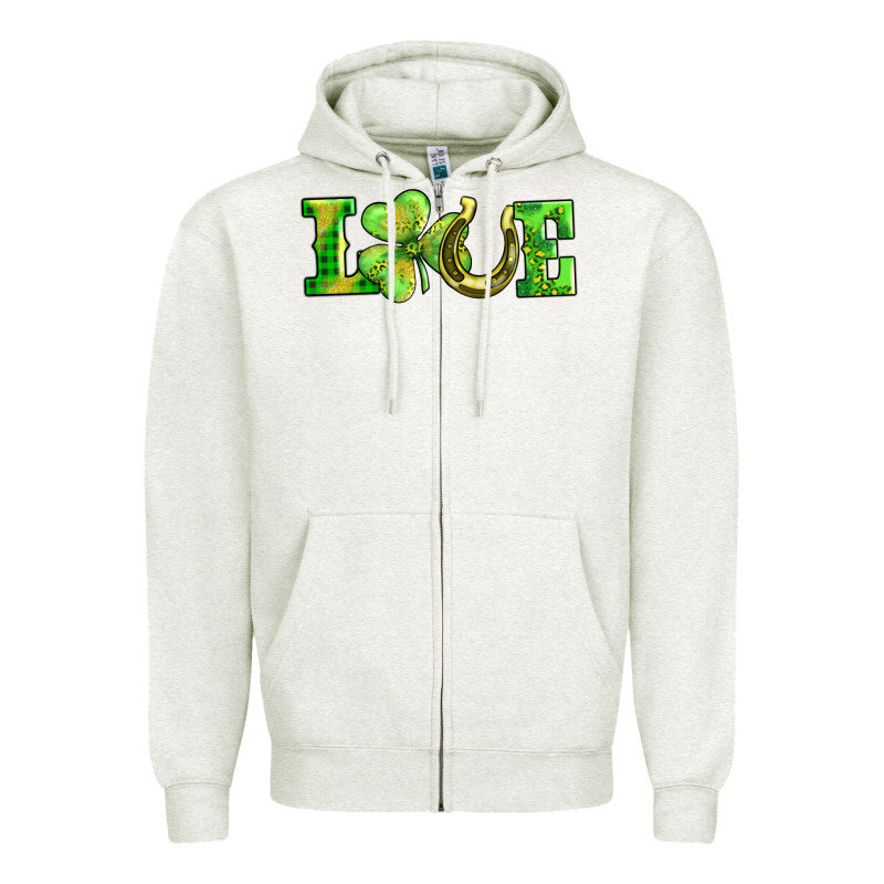 Love With Horseshoe Zipper Hoodie by AdoDesignShop | Teevron