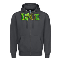 Smoke love with horseshoe Zipper Hoodie - AdoDesignShop