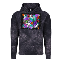 Cloud Black halloween ghost and turquoise glitter background Vintage Hoodie - BundleAndBundleShop