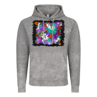 Cloud Rock halloween ghost and turquoise glitter background Vintage Hoodie - BundleAndBundleShop