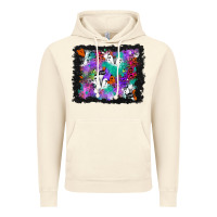 Vintage Artic halloween ghost and turquoise glitter background Vintage Hoodie - BundleAndBundleShop