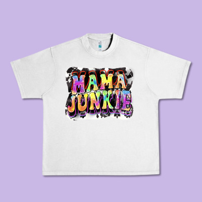 Mama Junkie Mother's Day Urban Heavy Tee Designed By Fadigitalartstudio
