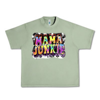 Oil Green Mama junkie Mother's Day Urban Heavy Tee - FaDigitalArtStudio