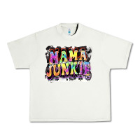 Pistachio Mama junkie Mother's Day Urban Heavy Tee - FaDigitalArtStudio