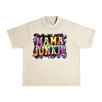 Sandshell Mama junkie Mother's Day Urban Heavy Tee - FaDigitalArtStudio