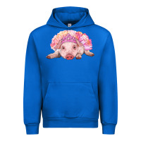 Cobalt balerina baby pig with tutu Urban Hoodie - RanaPortraitStore