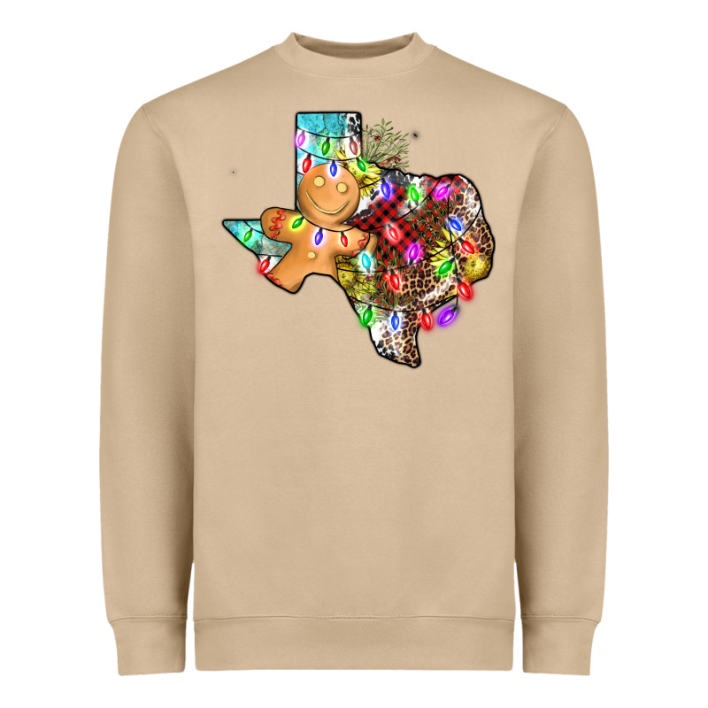 Christmas Texas Map Heavyweight Sweatshirt by AdoDesignShop | Teevron
