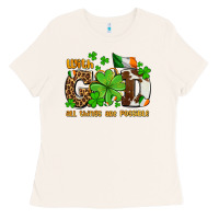 Bone with god all things are possible Ladies Tee - OliviaCreatesArt