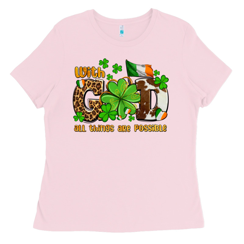 With God All Things Are Possible Ladies Tee by OliviaCreatesArt | Teevron