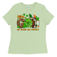 Matcha with god all things are possible Ladies Tee - OliviaCreatesArt