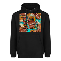Black football cactus sunflower Heavyweight Hoodie - JahusDesignShop