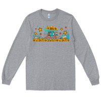 Heather Grey difference maker teacher life libbey glass Long Sleeve Tee - BundleAndBundleShop