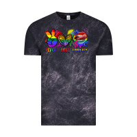 Cloud Black Peace love equality Vintage Tee - FaDigitalArtStudio