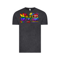 Vintage Black Peace love equality Vintage Tee - FaDigitalArtStudio